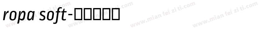 ropa soft字体转换